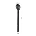 Matte black stainless steel cat paw dessert spoon with 15cm hammered texture handle - Cat Paw Spoon / Black