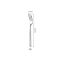 14cm 304 stainless steel dessert fruit fork with elegant Roman column fluted handle - Tea Fork / 410 Stainless Steel / Silver (Original)