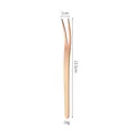 Rose gold stainless steel two-tine fruit fork for desserts with 13.5cm length measurements - Two-Prong Fork / Rose Gold
