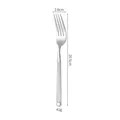 High-quality 304 stainless steel dinner fork with vertical Roman column handle pattern - Dinner Fork / 410 Stainless Steel / Silver (Original)