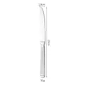 Polished 304 stainless steel dinner knife with Roman column handle, 23cm length - Dinner Knife / 410 Stainless Steel / Silver (Original)