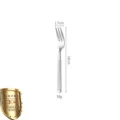 304 stainless steel dessert fork with Roman column handle, 14cm silver fruit fork - Tea Fork / 304 Stainless Steel / Silver (Original)