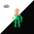 3D printed rainbow skeleton toy with green glow-in-the-dark effect for Halloween - Colored Luminous Rainbow