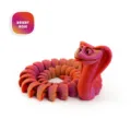 Figura de serpiente cobra articulada impresa en 3D en degradado rosa del desierto - 34CM Cobra Loca (Rosa del Desierto)