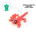 3D printed articulated magnetic axolotl toy in dreamy orange color - Small (Dreamy Orange) / Dreamy Orange