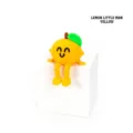 Creative 3D printed yellow lemon sitting figurine for cute desktop home decoration gift - Lemon Man / PLA Yellow