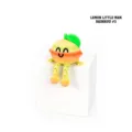 Cute 3D printed rainbow lemon man desk ornament with articulated legs for creative gift - Lemon Man / Rainbow No. 3