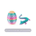 3D-gedrucktes Drachenei-Set in Seidenbonbon-Regenbogenfarben mit 22 cm Drache - Edelstein-Drachen-Set / 8,5cm Drachenei / Seidenbonbon