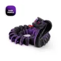 Cobra articulada impresa en 3D en púrpura oscuro, adorno decorativo para escritorio - Cobra Loca 34CM (Morado Oscuro)