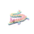 3D-gedruckte artikulierte Kristall-Drachenfigur in Regenbogenfarben - 22cm Größe / Regenbogen Stil 2