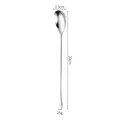 Cucchiaio lungo in acciaio inox per caffè, dimensioni 20cm per 2.5cm, peso 25g - Oval Toe / 20cm