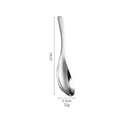 Cuchara de sopa de acero inoxidable 304 duradera de 14 cm de largo y 3,5 cm de ancho - Acero Inoxidable 410 - Pequeño / Plateado