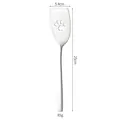 Stainless steel serving spatula with cat paw cutout, 25cm length - 304-square cat spade