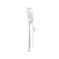 Forchetta da tavola in acciaio inossidabile 430 con manico quadrato, 17 cm e 24 g di peso - Forchetta da Dolce