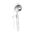 Mestolo da campeggio pieghevole in acciaio inox 19cm - Cucchiaio da Minestra