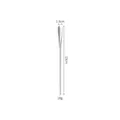 Elegant 304 stainless steel long handle coffee stirring spoon, 13cm length and 18g weight - Matte Stirring Spoon / 13cm / Silver