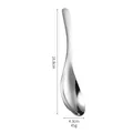 Cuchara sopera de acero inoxidable 304 profunda de 16,8 cm de largo y 45 g peso - Acero Inoxidable 410 - Grande / Plateado
