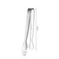 304 stainless steel ice tongs with hammered finish for sugar or ice cubes - Hammered Model / Natural