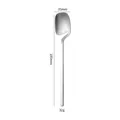 Japanese style 304 stainless steel hanging coffee spoon with 185mm length and 32g weight - Big Spoon / Silver