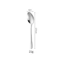 Cuchara de cena duradera de acero inoxidable de 13,5 cm, acabado espejo - Cuchara puntiaguda nº 4