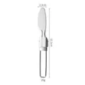 Klappbares Streichmesser aus 304 Edelstahl für Camping und Outdoor, 15,5 cm lang - Klappmesser