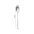 Minimalist 304 stainless steel hanging coffee spoon for cups, 135mm length and 16g weight - Coffee Spoon / Silver