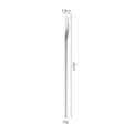Elegant 304 stainless steel long handle dessert fruit fork with 19cm height dimension - Matte Fruit Fork / 19cm / Silver