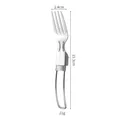 Kompakte 304 Edelstahl-Klappgabel mit 21g Gewicht für Outdoor Camping und Reisen - Klappgabel