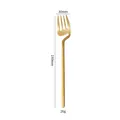 Creative golden stainless steel hanging fork with 190mm length and 30mm width - Fork / Gold