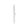 Sleek 13cm long handle 304 stainless steel coffee stirring spoon with 1.3cm head - Bright Stirring Spoon / 13cm / Silver