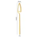 Creative gold 304 stainless steel hanging coffee spoon with 210mm length dimension - Dinner Knife / Gold