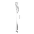 Excelente tenedor de mesa de acero inoxidable 1010, mide 20,5 cm largo y pesa 34 g - Tenedor No. 1