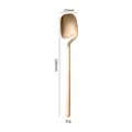 Elegant rose gold Japanese creative hanging coffee spoon 304 stainless steel 185mm length - Big Spoon / Rose Gold