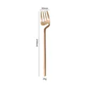 Rose gold 304 stainless steel creative hanging fork for cup edge, 190mm length 26g - Fork / Rose Gold