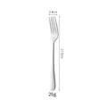 Tenedor de mesa de acero inoxidable 1010 con dimensiones 17,5 cm y peso 26 g - Tenedor No. 3
