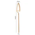 Rose gold stainless steel hanging coffee spoon with 210mm length and 25g weight. - Dinner Knife / Rose Gold