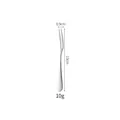 Tenedor de frutas de 2 puntas de acero inoxidable, 13 cm de largo y 10 g - Tenedor No. 5