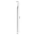22cm long handled 304 stainless steel two-tine fruit fork weighing 29g with dimensions - Bright Fruit Fork / 22cm / Silver