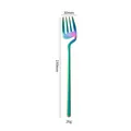 Creative rainbow stainless steel hanging fork variant with 190mm length and 26g weight - Fork / AB Color