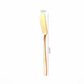 Rose gold 304 stainless steel butter knife, long handle cheese spreader, length 165mm - 304 Stainless Steel / Rose Gold