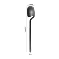 Black matte stainless steel hanging coffee spoon with 185mm length and 32g weight - Big Spoon / Black