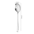 Cuchara de servicio ranurada en acero inoxidable 21,5 cm, peso 52 g y ancho 5,2 cm - Cuchara de Servicio con Ranuras