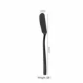 Cuchillo para mantequilla de acero negro mate, 165 mm de longitud y 18 g de peso - Acero inoxidable 410 / Negro