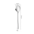 Cuchara para servir ensalada de acero inoxidable de 19,5 cm con acabado de espejo - Tenedor para Ensalada