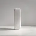 Vaso in ceramica bianca testurizzata minimalista per decorazioni e fiori - Stile Trama Granulare