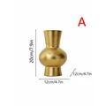 Vase élégant en céramique dorée avec dimensions 20x12cm pour décoration intérieure - Doré mat / L