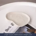 Bandeja de cerámica blanca para joyas con dimensiones - Riñón / Plato Individual / Blanco
