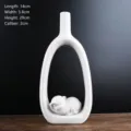 Elegante vaso moderno in ceramica bianca con figurina di maiale dello zodiaco casa - High zodiac monkey