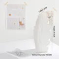 Minimalist white leaf-shaped ceramic vase for home decor, large size height 29.5cm - Leaf Style (Large) / White