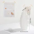 Artistic minimalist white ceramic vase in banana leaf shape for elegant home flower decor - Leaf Style (Medium) / White